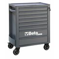 Beta Tool Cabinet, 8 Drawer, Gray, Sheet Metal, 29 in W x 17-1/2 in D x 38 in H 024004687